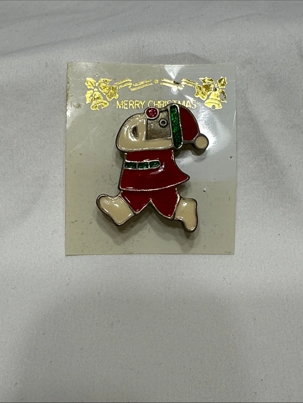 Stanley Kids Santa Enamel Pin - Red, Cream, Green